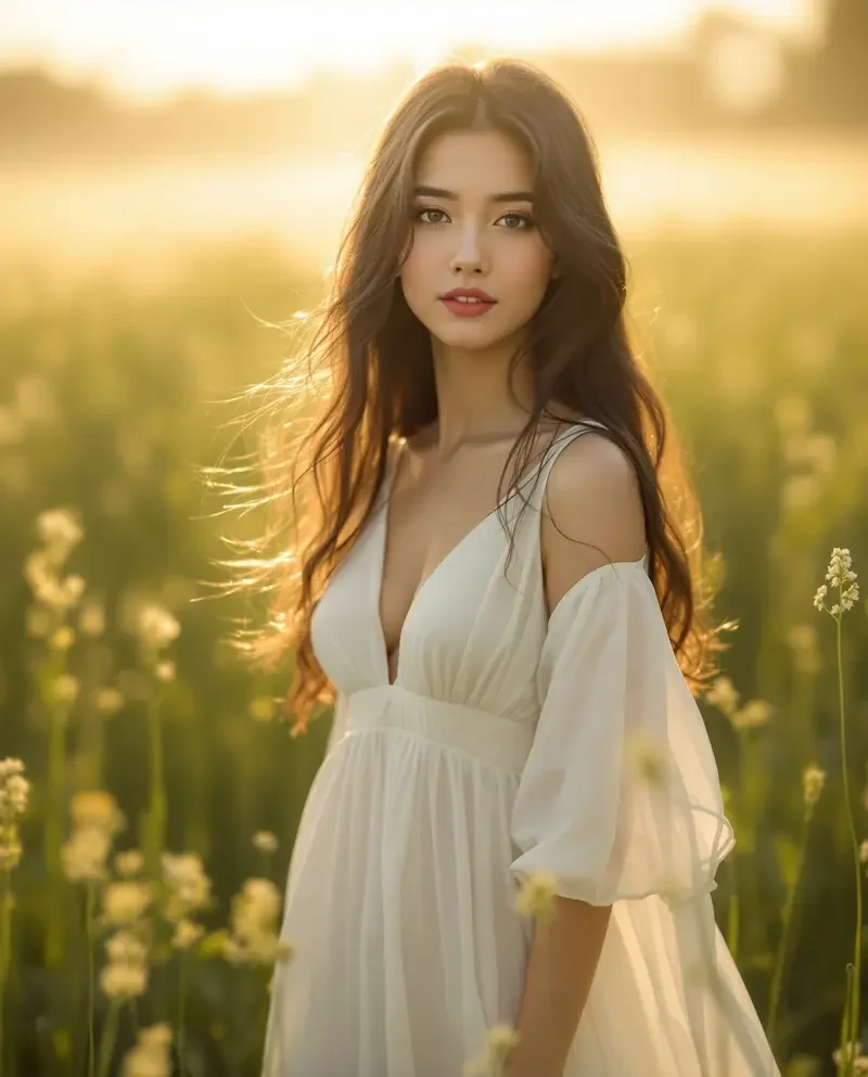 晨光下的少女 - 清新自然写真
